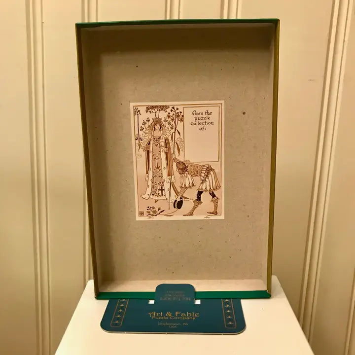 Puzzle Ownership Plate - Walter Crane Design