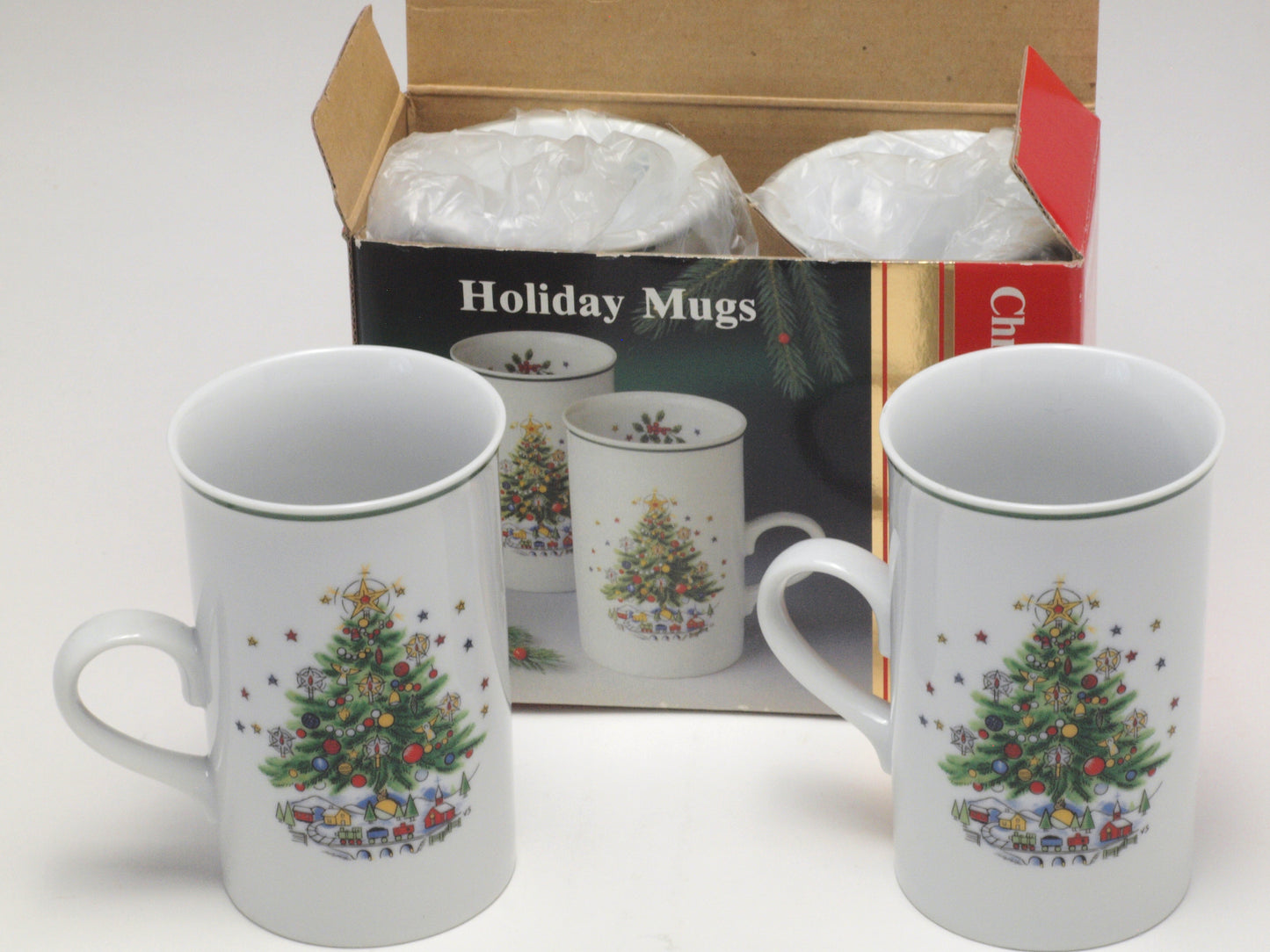 Christmas Tree Mug - Set of Four