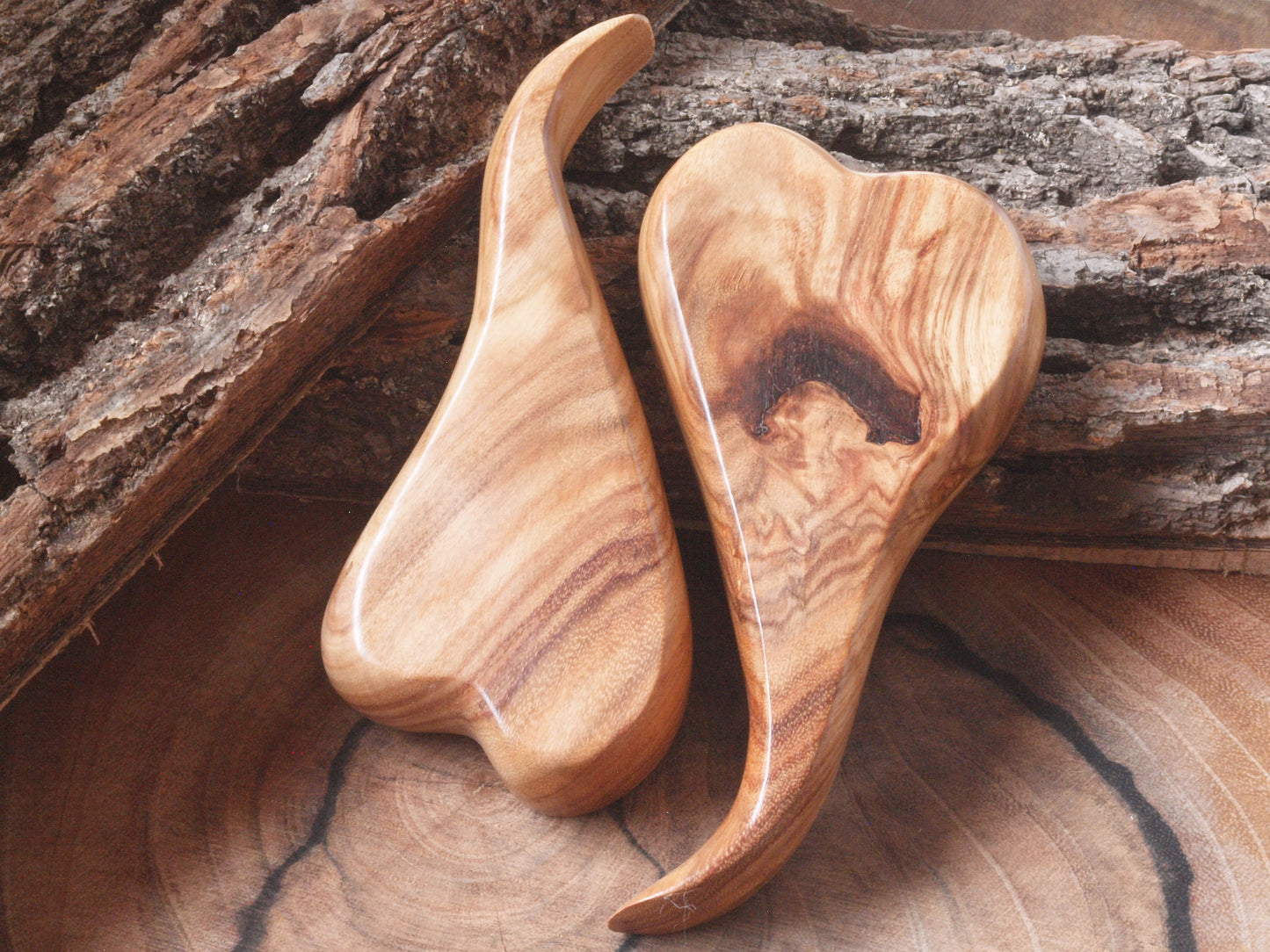 Nesting Hearts - Exotic Wood Sculpture