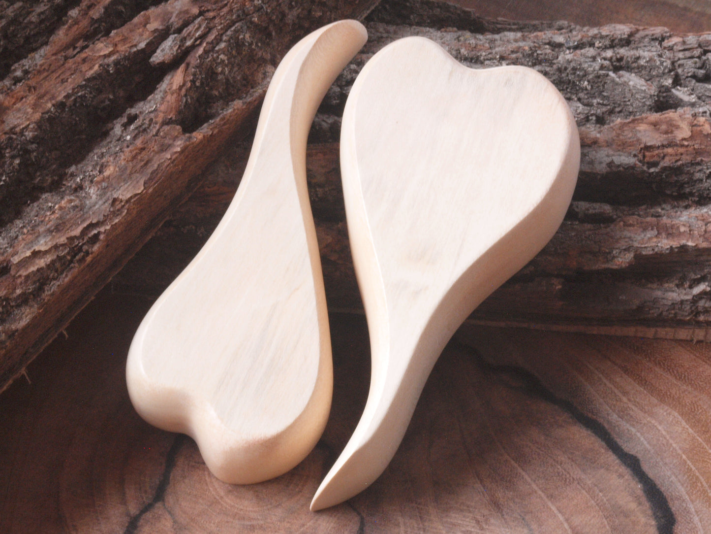 Nesting Hearts - Exotic Wood Sculpture