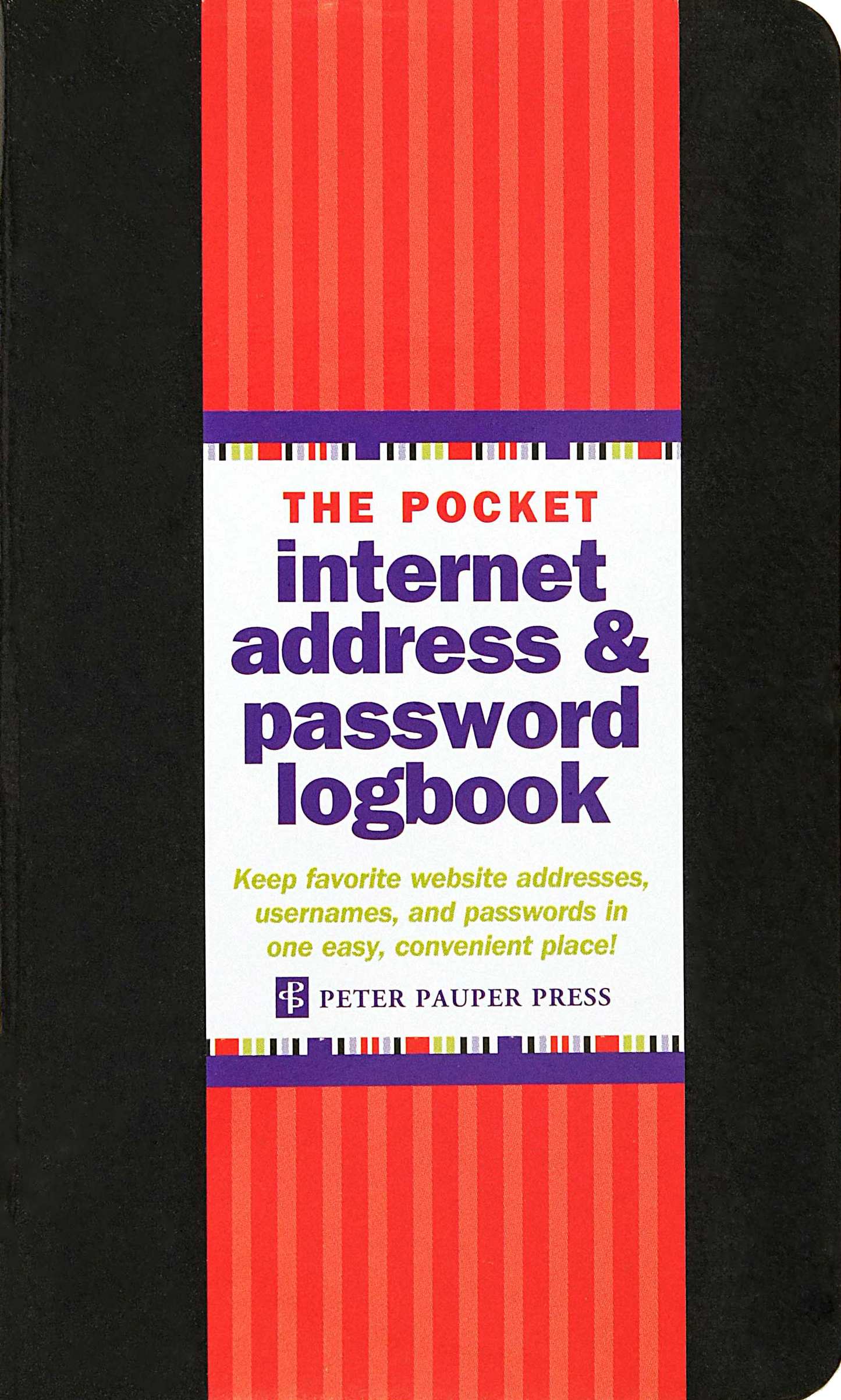 Peter Pauper Press - Pocket Internet Address & Password Logbook