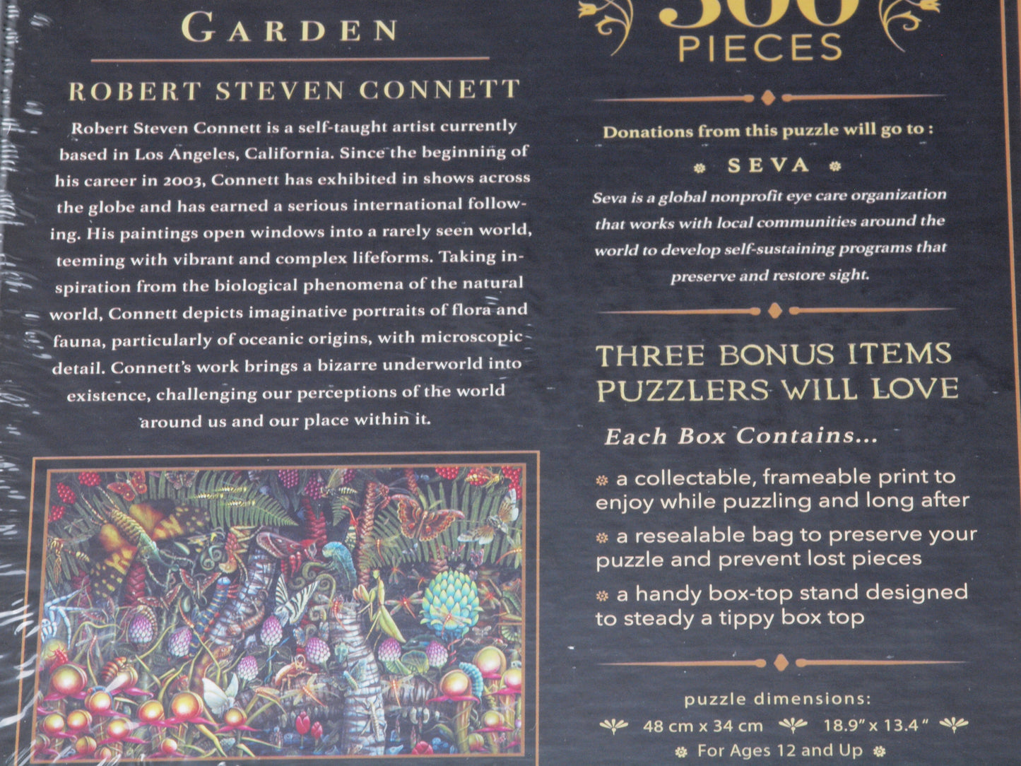 Microcosmic Garden 500-pc "Velvet-Touch" Jigsaw Puzzle NEW!