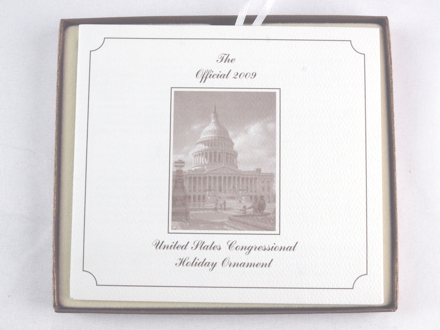 1990 US Congress Official Holiday Ornament - Signed