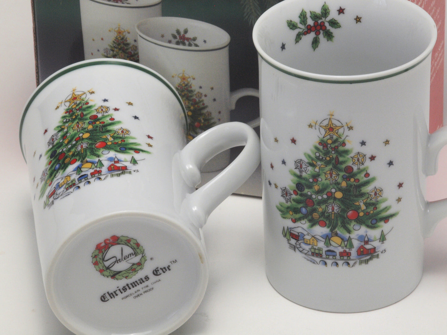 Christmas Tree Mug - Set of Four