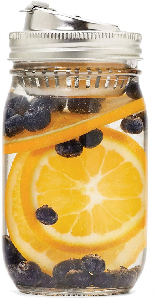 Fox Run Brands - Jarware Fruit Infusion Lid For Regular Mouth Mason