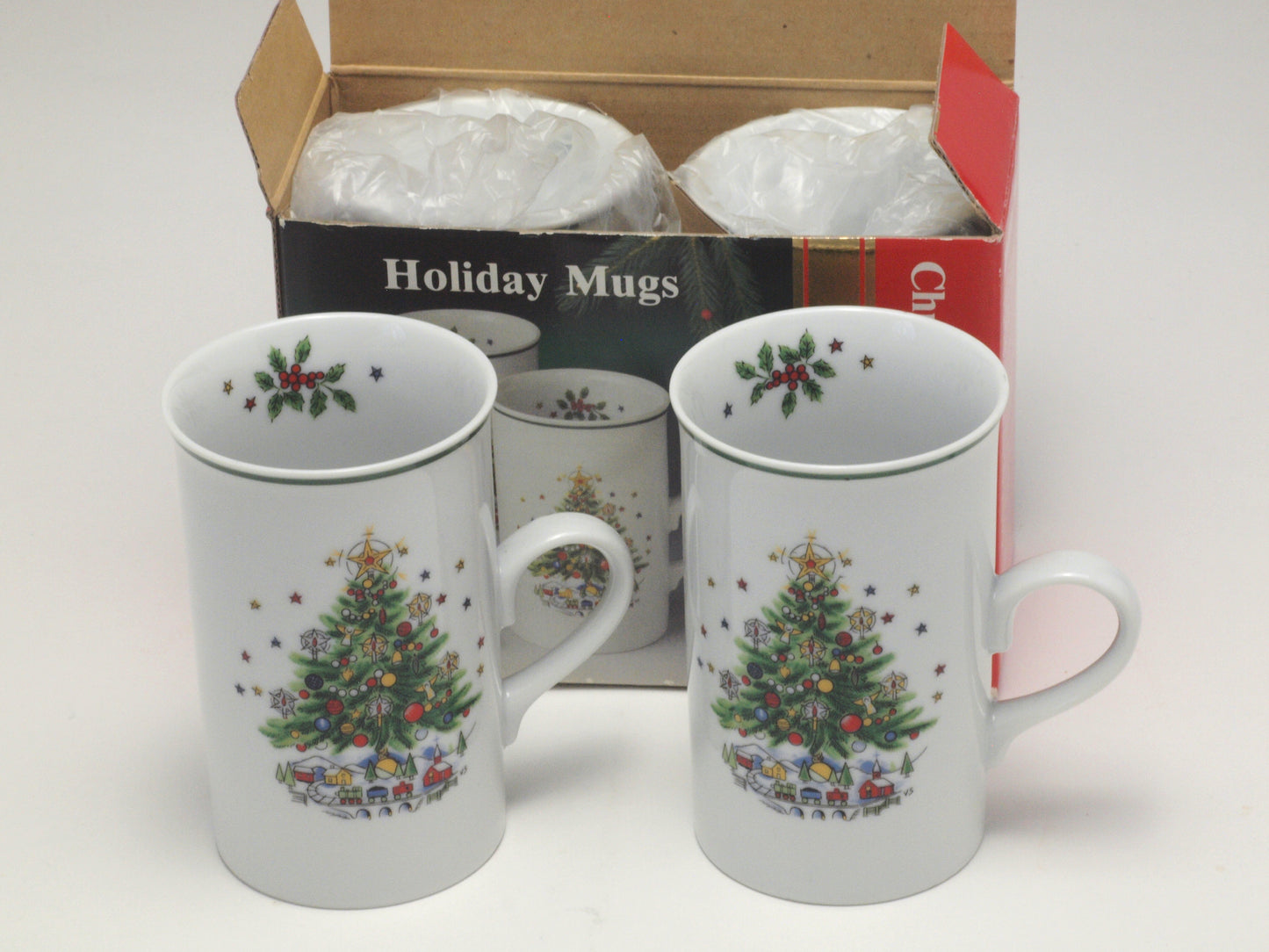 Christmas Tree Mug - Set of Four