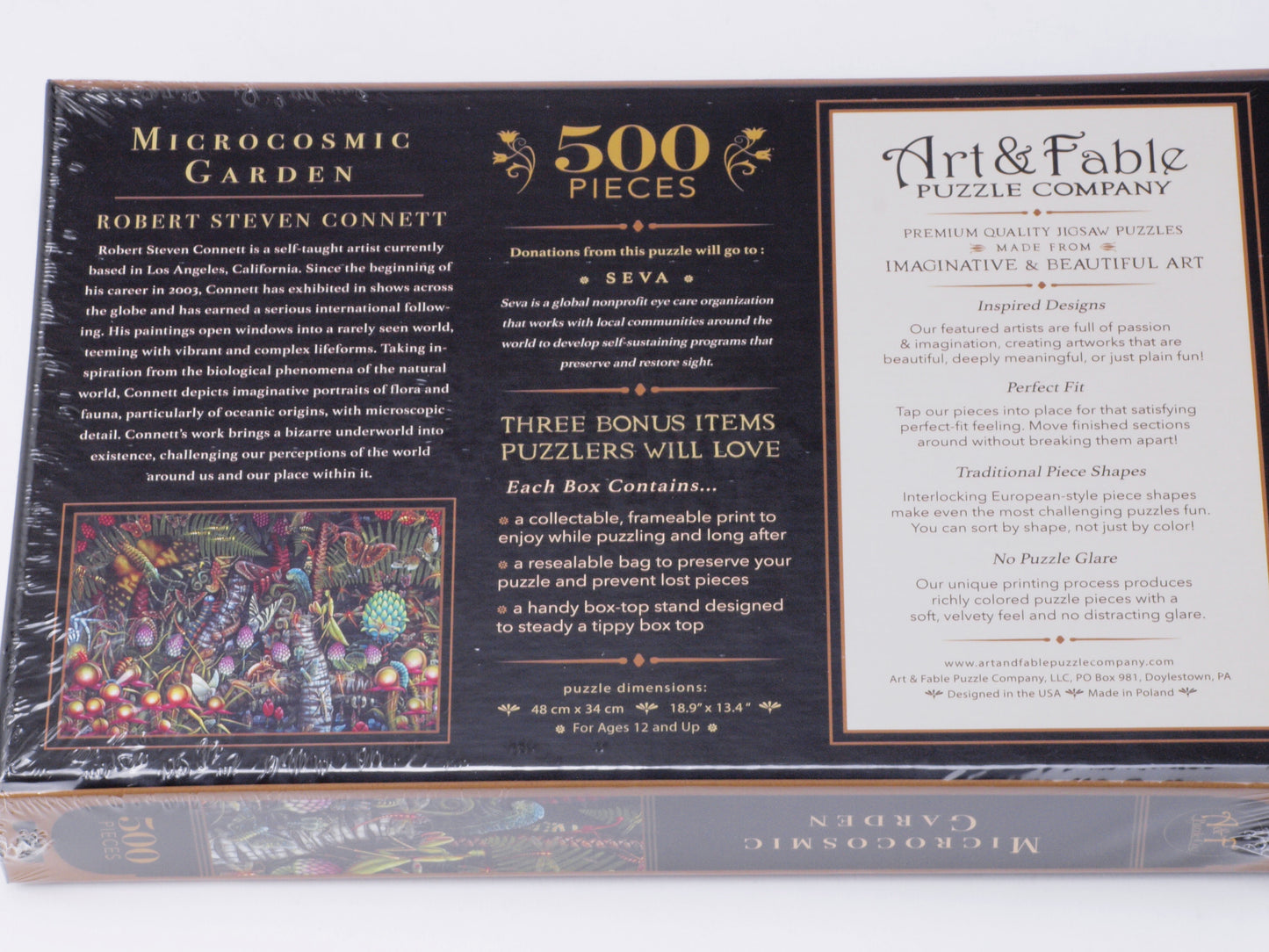 Microcosmic Garden 500-pc "Velvet-Touch" Jigsaw Puzzle NEW!