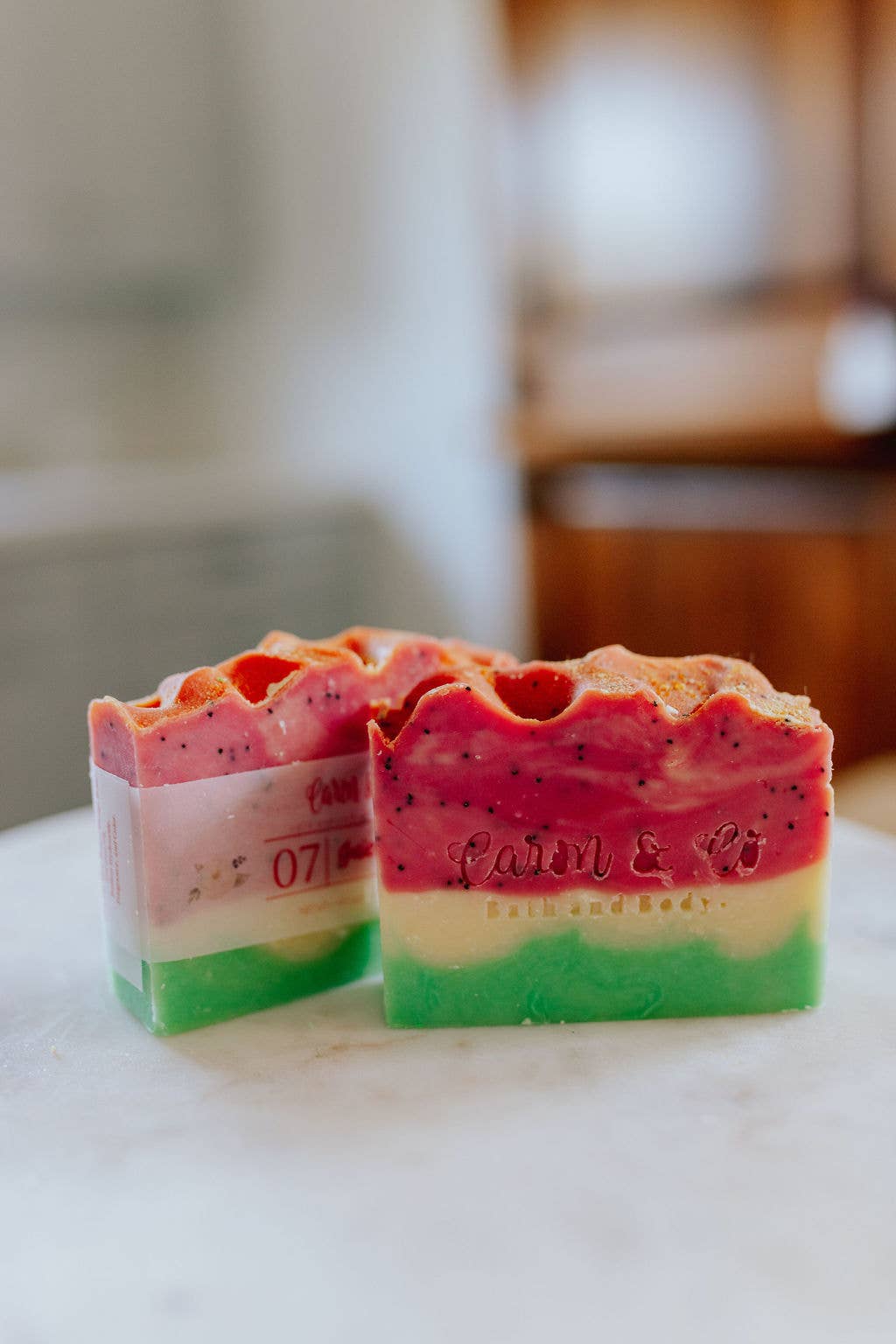 Caron & Co Bath and Body - Juicy Watermelon Soap ~ Slice