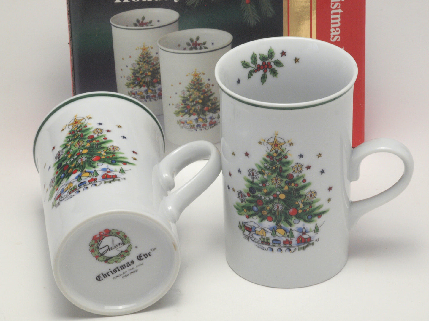 Christmas Tree Mug - Set of Four