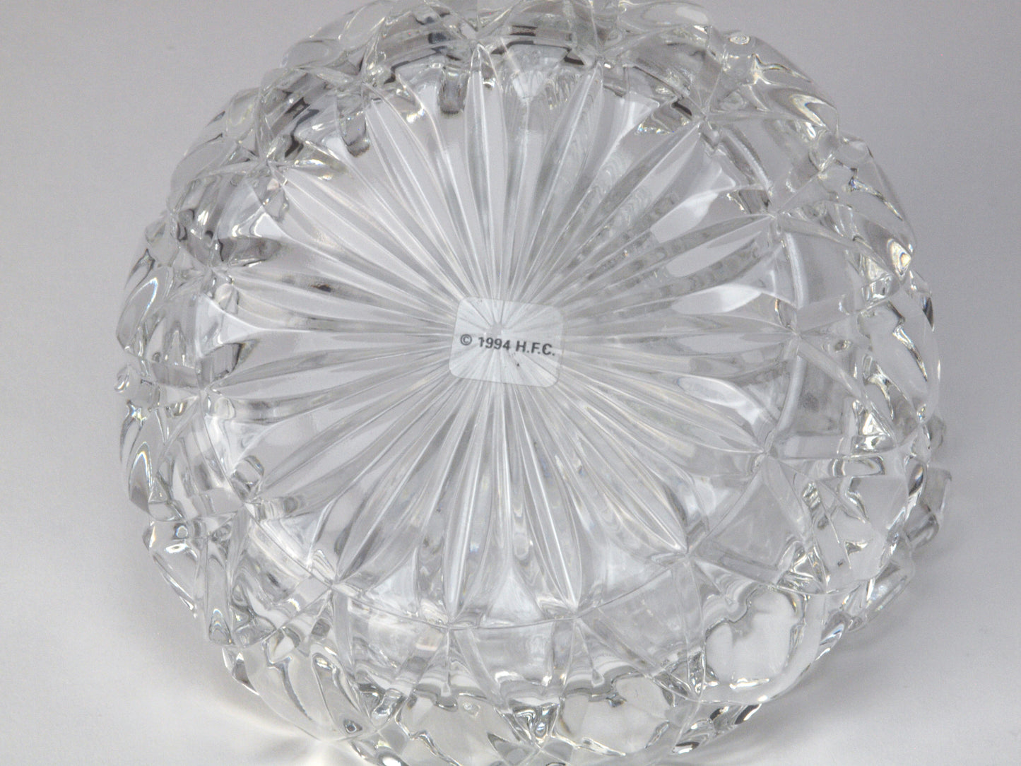 Crystal Covered Candy Dish - Vintage