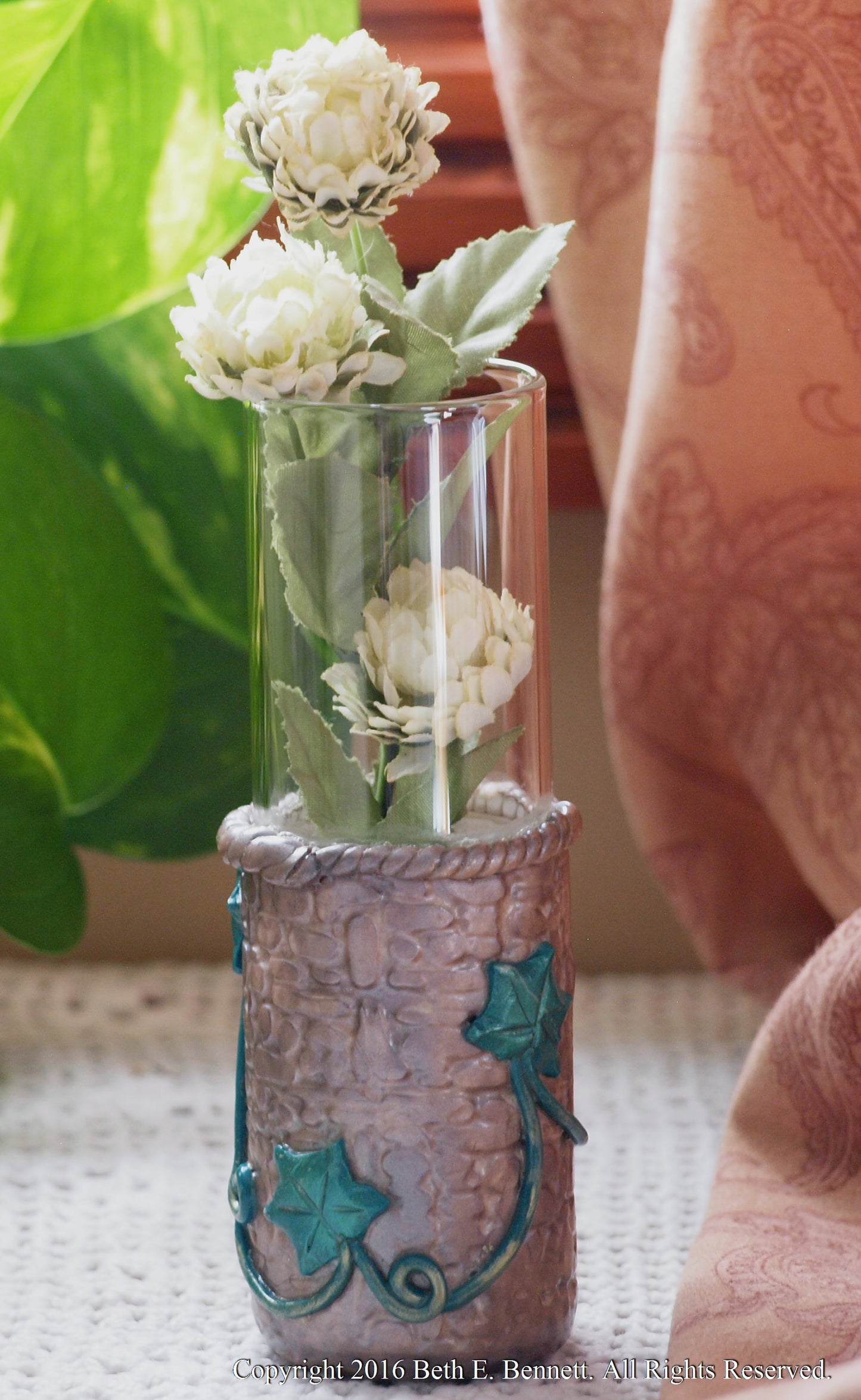 Bud Vase - Ivy Motif