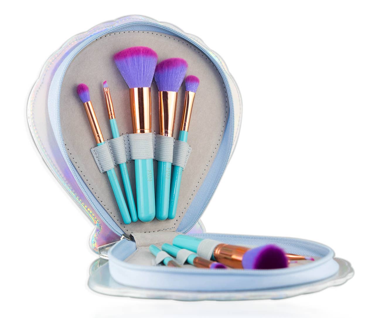 Stinaface Mermaid Clam Brush Set