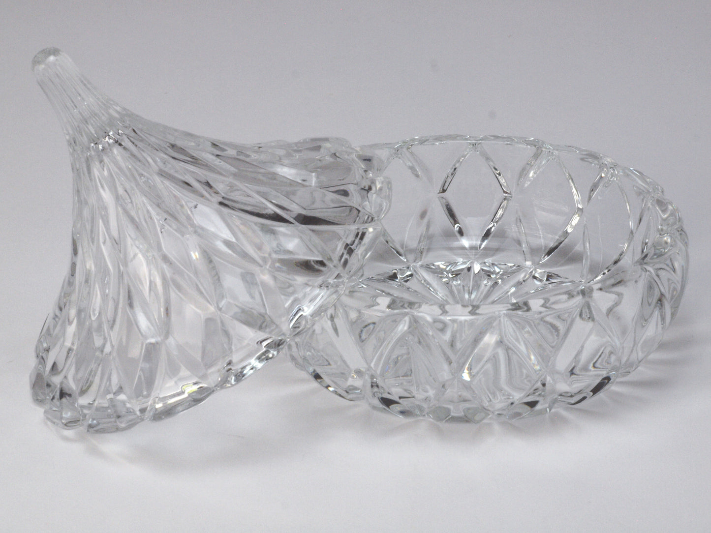 Crystal Covered Candy Dish - Vintage